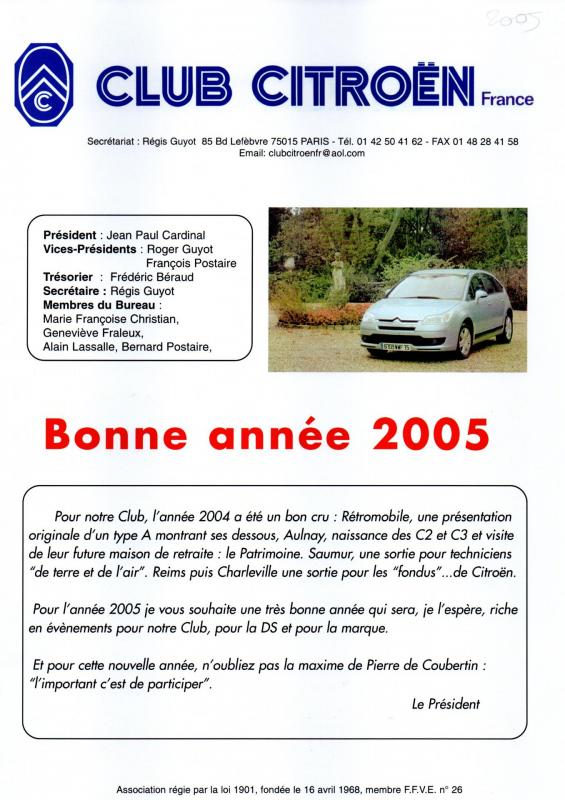 Revue ccf n 42 e janvier 2005